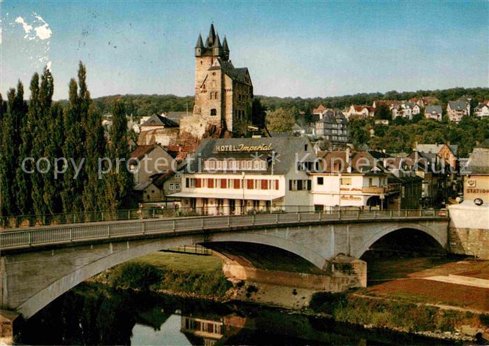 Diez Lahn Brueckenpartie mit Hotel Imperial