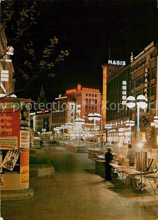 HANNOVER  CITY Bahnhofstrasse bei Nacht