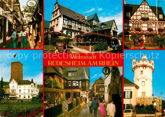 Ruedesheim Rhein Weinstadt Fachwerk