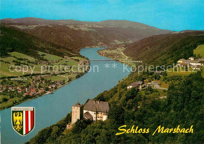 Hofkirchen Muehlkreis Fliegeraufnahme Schloss Marsbach