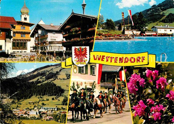 Westendorf Tirol Freibad Pferde Ortspartie