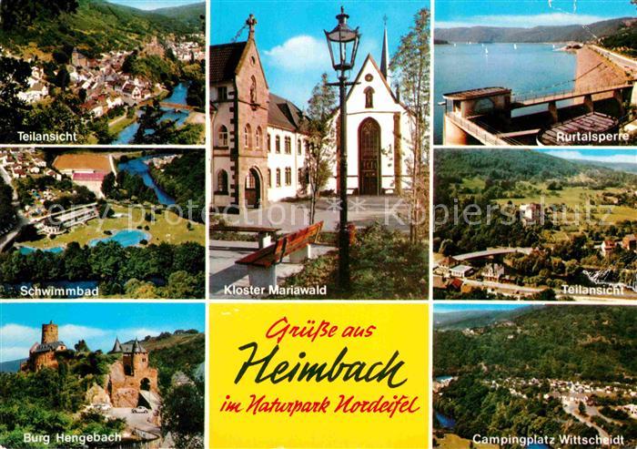 Heimbach Eifel Rurtalsperre Camping Wittscheidt Kloster Mariawald Schwimmbad Bur