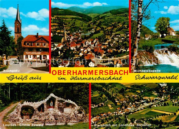 Oberharmersbach Kirchplatz Michaeliskapelle Riersbach Lourdes Grotte Zuwald
