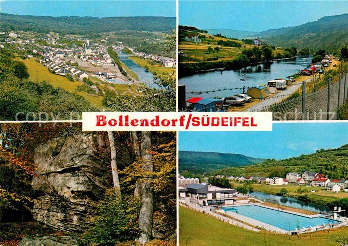 Bollendorf Suedeifel Fliegeraufnahme Freibad Camping Suedeifel