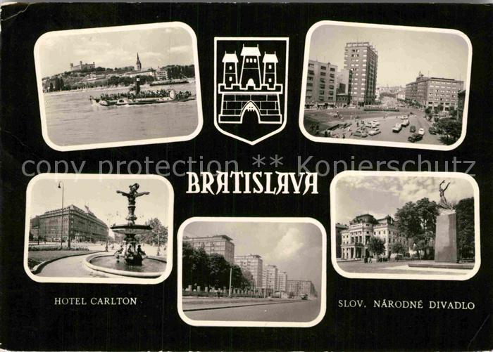 Bratislava Pressburg Pozsony Hotel Carlton Noarodne Divadlo