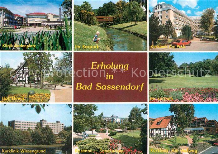 Bad Sassendorf Kurpark Kurklinik Wiesengrund Rosenau Sanatorium Hof-Hueck