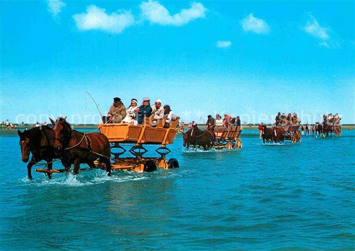 Cuxhaven Duhnen Nordseebad Wattenfahrt nach Neuwerk Prildurchfahrt