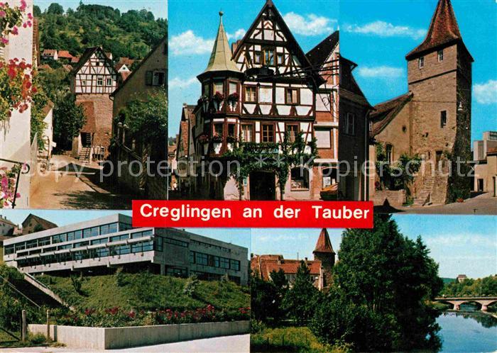 Creglingen Fachwerk Turm Tauber