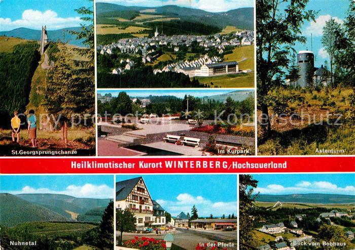 Winterberg Hochsauerland St. Georgsprungschanze Kurpark Astenturm Nuhnetal Pfort