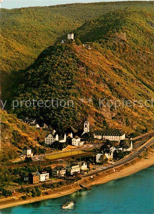Bornhofen Kamp Fliegeraufnahme Burg Sterrenberg und Liebenstein