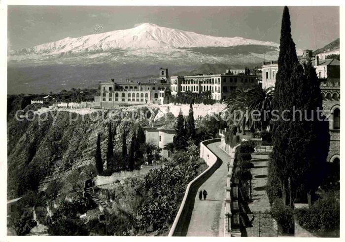 Taormina Sizilien mit Etna