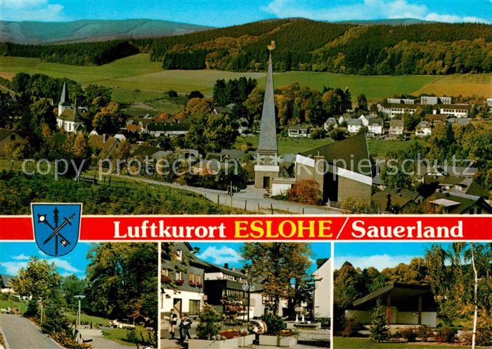 Eslohe Sauerland Fliegeraufnahme Ortspartien