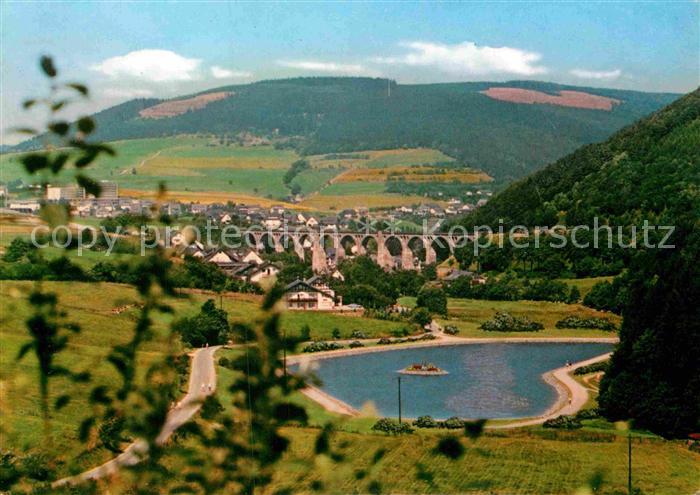 Willingen Sauerland Naturpark Diemelsee mit Viadukt