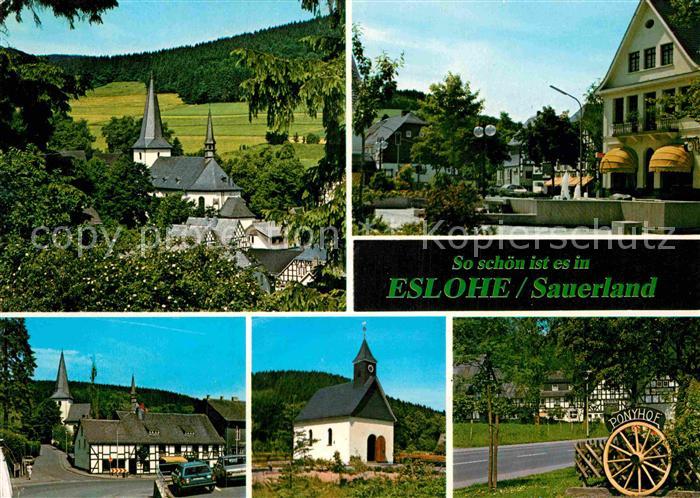 Eslohe Sauerland Ponyhof Kirchenpartie