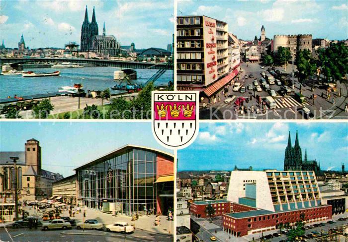 Koeln Rhein Rheinpartie Dom