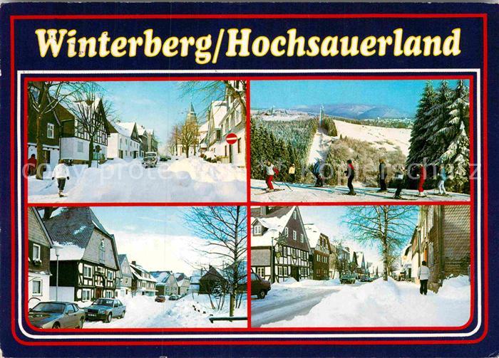 Winterberg Hochsauerland Ortspartien im Winter Skigebiet