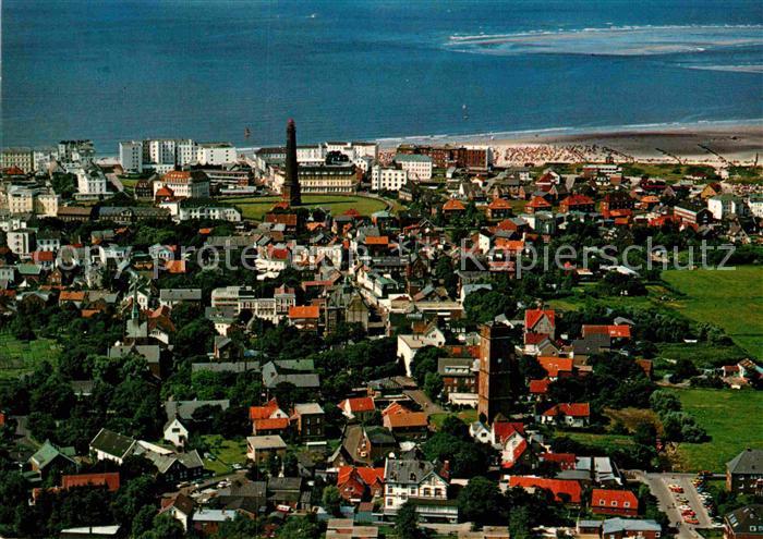 BORKUM Nordseebad Niedersachsen Nordseeinsel Fliegeraufnahme