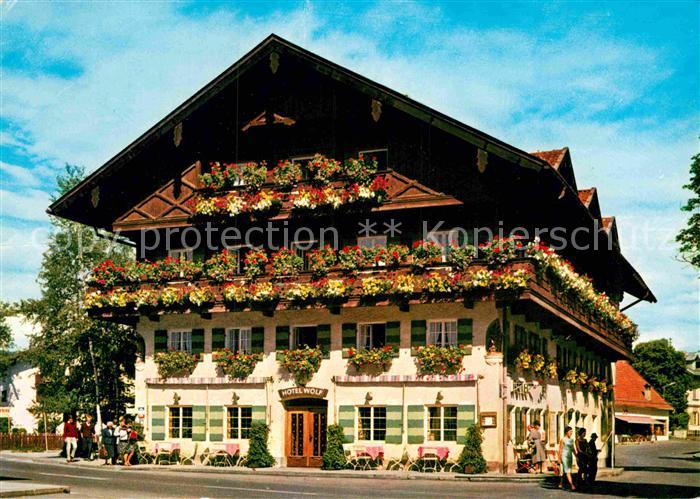 Oberammergau Hotel Wolf Blumenschmuck