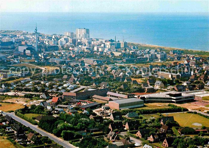 Westerland Sylt Teilansicht von Nordosten Fliegeraufnahme