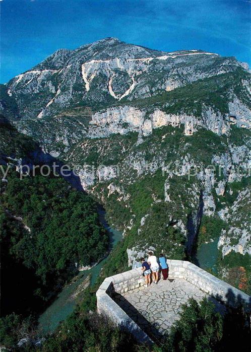 Saint-Andre-les-Alpes Les Balcons de la Mescla Gebirgspanoram