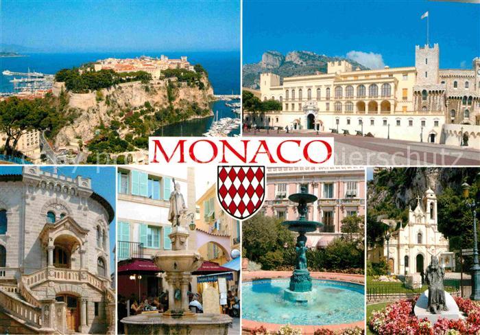 Monaco Rocher de la Principaute Chateau Fontaine Eglise