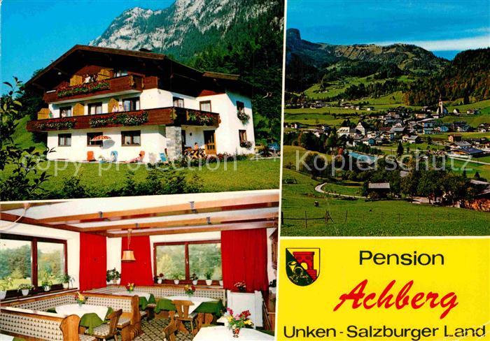 Unken Pension Achberg Gesamtansicht mit Alpen