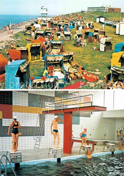 Burhave Strand Promenade Hallenbad Butjadinger Land Nordsee Kuestenbadeorte