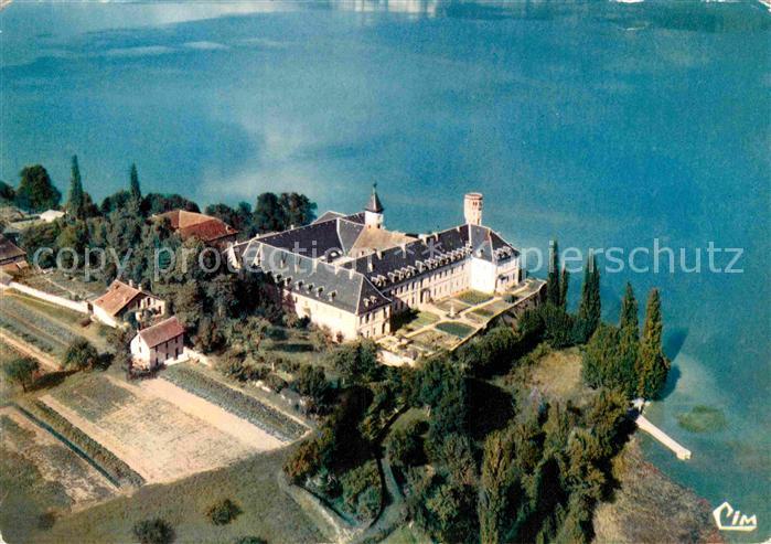 Hautecombe Abbaye et Lac du Bourget Kloster Fliegeraufnahme