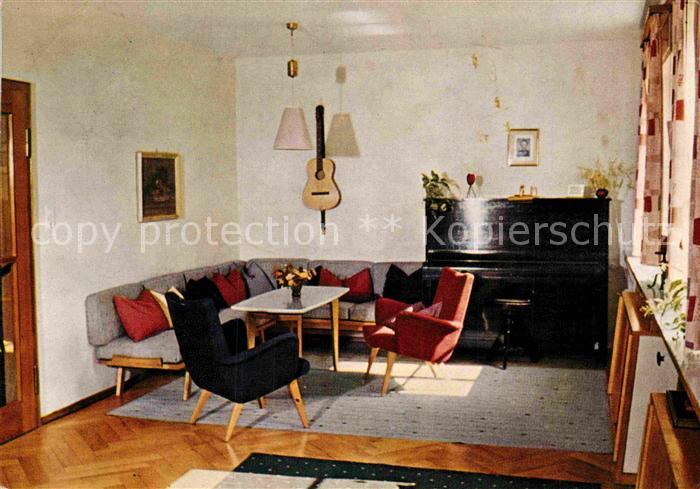 Bad Ditzenbach Muetterheim der ev. Frauenhilfe Aufenthaltsraum Klavier