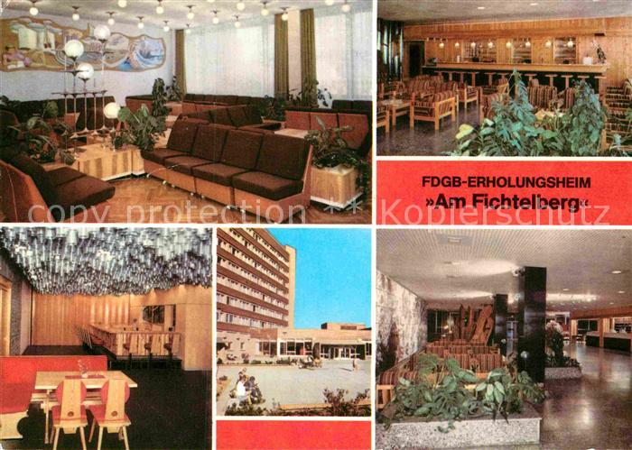 Oberwiesenthal Erzgebirge FDGB Erholungsheim Buecherei Hallenbar Steigerzimmer F