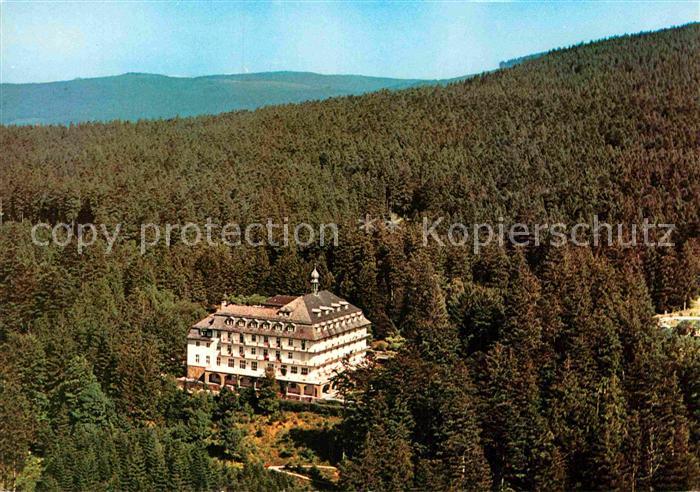 Buehl Baden Sanatorium Buehlerhoehe an der Schwarzwaldhochstrasse Fliegeraufnahm