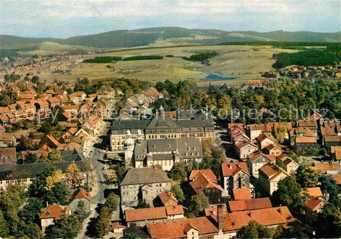 Clausthal-Zellerfeld Goslar Niedersachsen Stadtpanorama Fliegeraufnahme