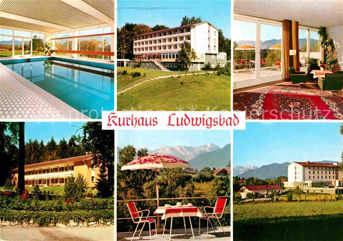 Murnau Staffelsee Kurhaus Ludwigsbad Alpenmoorbad Hallenbad Alpenblick