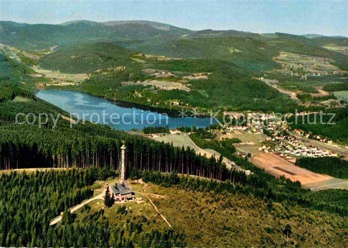Titisee Blick vom Hochfirst auf Titisee Schwarzwald Fliegeraufnahme