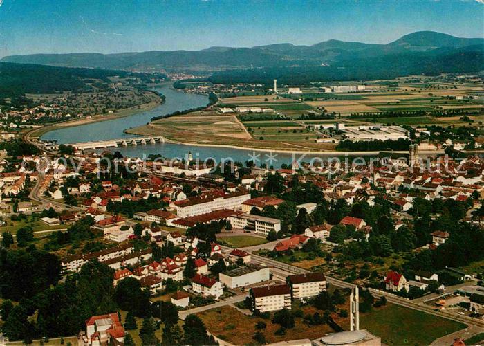 Bad Saeckingen am Hochrhein Schwarzwald Fliegeraufnahme