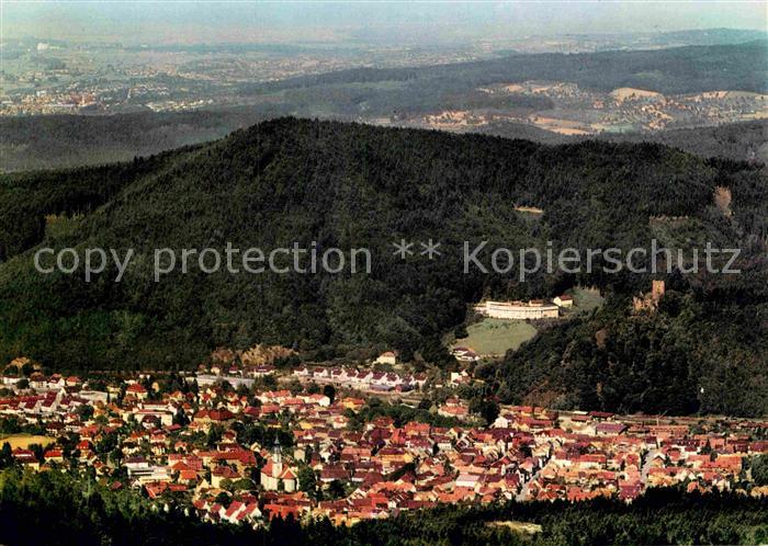 Waldkirch Breisgau mit Kastelburg Schwarzwald Fliegeraufnahme