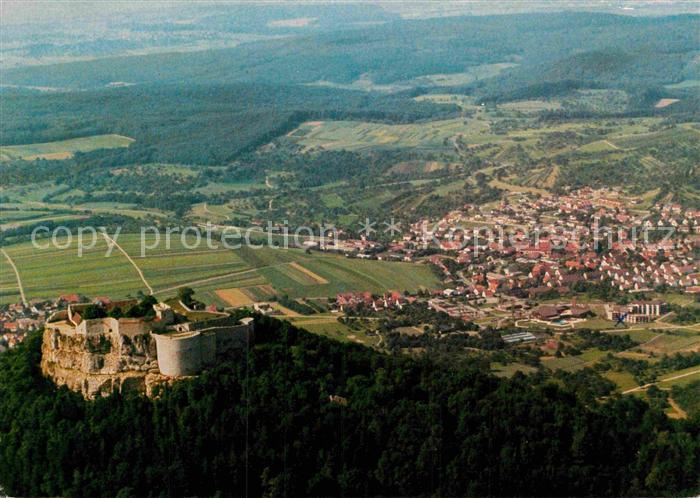 Beuren Nuertingen Burgruine Fliegeraufnahme