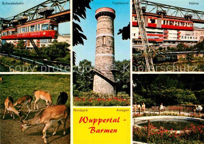 Barmen Wuppertal Schwebebahn Toelleturm Hoehne Nordpark Tiergehege