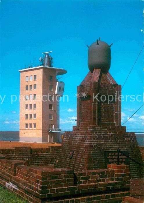 Cuxhaven Nordseebad Minensucherehrenmal Radarturm an der Alten Liebe