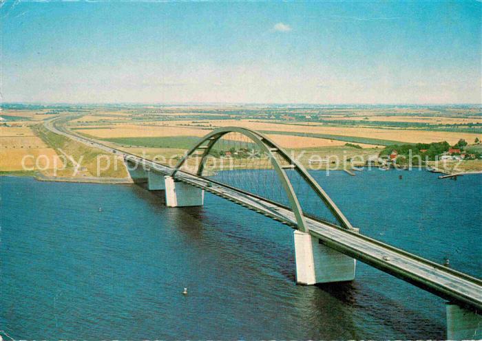 Fehmarn Fehmarnsundbruecke Fliegeraufnahme
