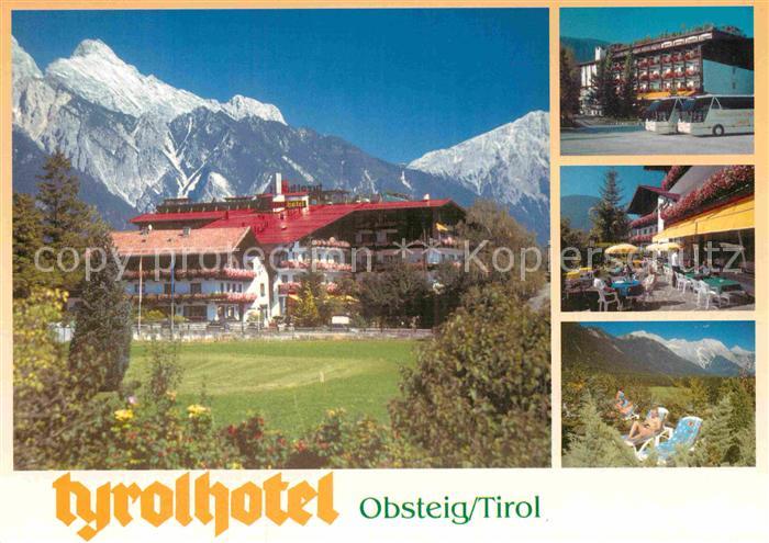 Obsteig Tirol Tyrolhotel Restaurant Terrasse Alpen