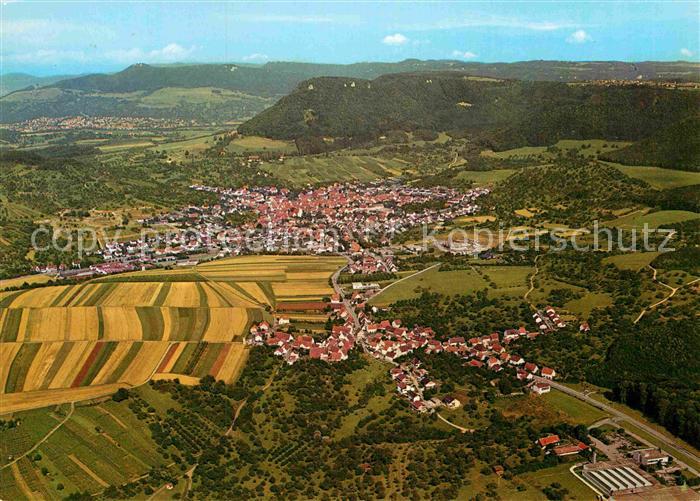 Beuren Nuertingen Erholungsort Schwaebische Alb Fliegeraufnahme