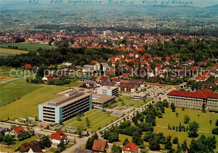 Bad Oeynhausen Diabetesklinik Krankenhaus Werste Wiehengebirge Fliegeraufnahme