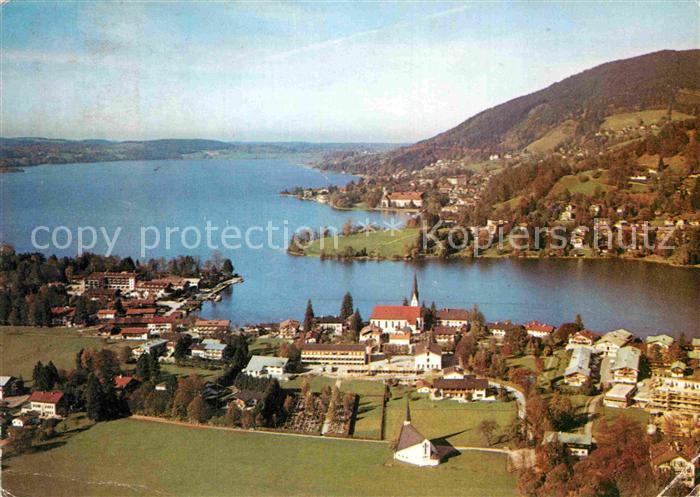 Rottach-Egern Fliegeraufnahme mit Tegernsee