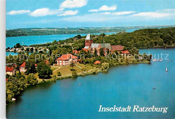 Ratzeburg Fliegeraufnahme Inselstadt Dom Heimatmuseum