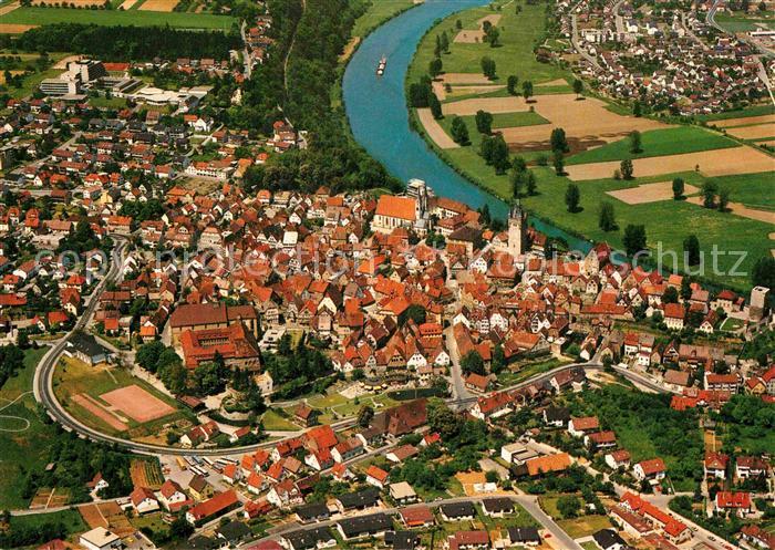 Bad Wimpfen Fliegeraufnahme mit Neckar
