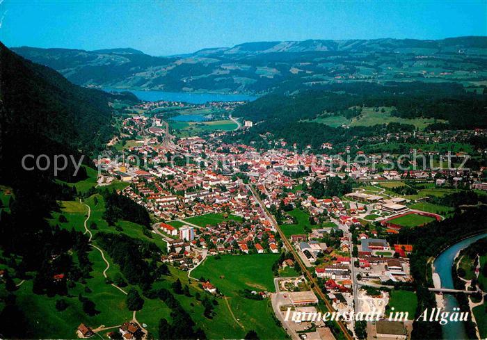 Immenstadt Allgaeu Fliegeraufnahme mit Alpsee