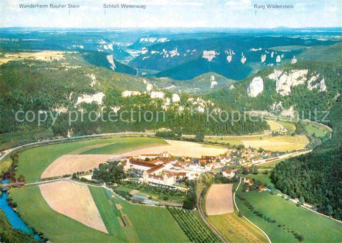 Beuron Donautal Fliegeraufnahme Donaudurchbruch