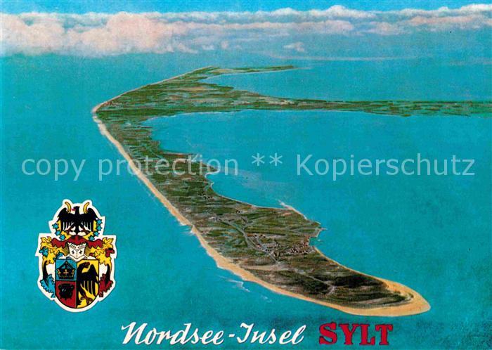 Sylt Fliegeraufnahme von Sueden gesehen