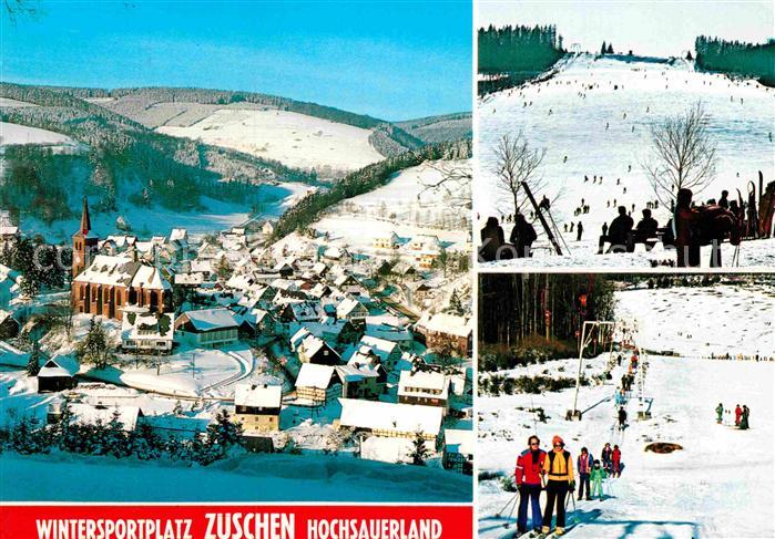 Zueschen Sauerland Skigebiet Kirchenpartie